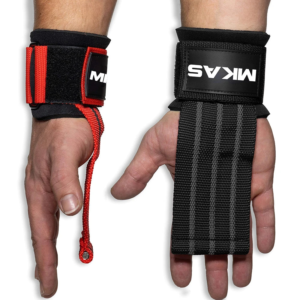 Weightlifting wrist strap with hook